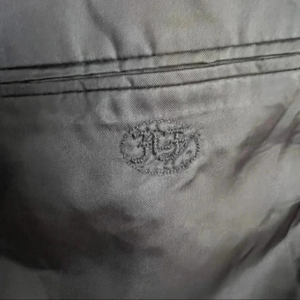 Hickey Freeman 100% Wool Men’s Pinstripes Sport Coat in Black Size 46R - Picture 8 of 10